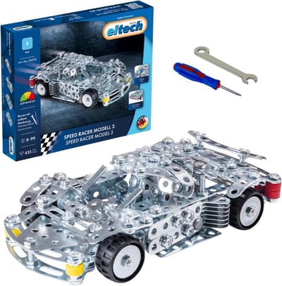 Metalen Bouwdoos Raceauto Model - 435 Delen, Educatief Knutselpakket voor Kinderen vanaf 8 Jaar