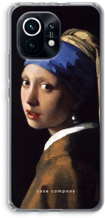 Case Company® - Hoesje geschikt voor Xiaomi Mi 11 hoesje - The Pearl Earring - Soft Cover Telefoonhoesje - Bescherming aan alle Kanten en Schermrand