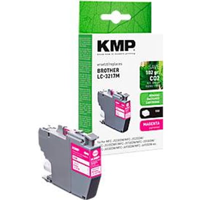 Inktcartridge KMP, vervangt Brother LC3217M (LC-3217M), tot 550 pagina's, enkele verpakking, magenta