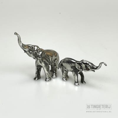 Set olifantjes - Cadeau olifant - Beeld olifant - Handgemaakt en unieke dierenfiguren