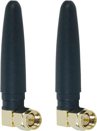 WiFi Antenne Set - Draadloze Signaal Versterker - Router Stabiliteit - 90 Graden Hoek - 3DBi Omni - Zwart