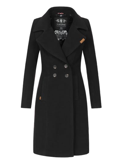 Navahoo Dames Trenchcoat Wooly – Premium Wintermantel met Elegante Pasvorm
