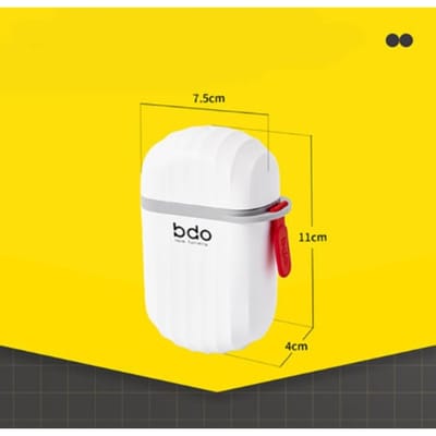 Nieuw Plastic Zeeprekje met Deksel Draagbare Reiszepenbakje Reiskoffer Waterdichte Zeephouder white