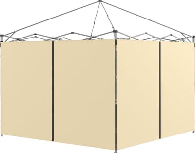 Vervangende zijwanden voor paviljoen 3 x 3 of 3 x 6 m - 2 stuks - beige