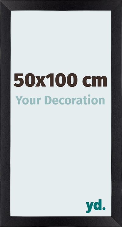 Your Decoration - Fotolijst 50x100 cm - MDF - Zwart Mat - Mura