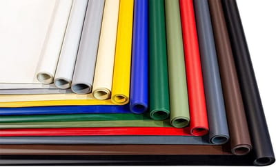 Industrieel Afdekzeil - Vrachtwagenzeil PVC - Materiaal Beschermen - Versterkt Weefsel - 25m x 9m - Rood