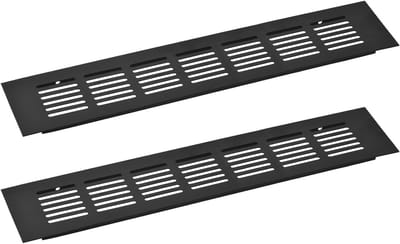 Ventilatierooster Rechthoekig - Ventilatieafdekking Gaas - Kast Ventilatie - Aluminiumlegering Duurzaam - 300 x 60 mm