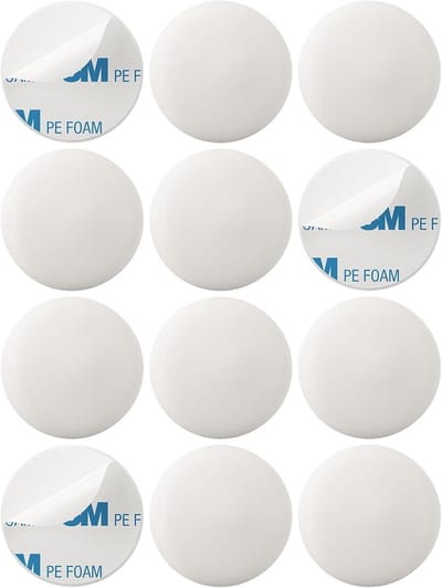 Famanu – Zelfklevende wandbuffer set 12 stuks – zonder boren – wanddeurstopper/deurbuffer – perfecte