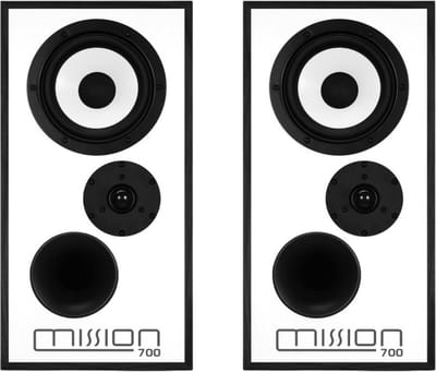 Mission 700 Boekenplank Speakers - Draadloze Streaming - Authentieke Muzikale Beleving - Krachtige Bassweergave - Zwart Eiken
