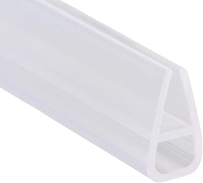 U-vormige Afdichtstrip Douchedeur en Badscherm - 2 Meter Waterdicht Rubber
