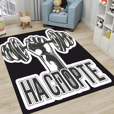 GYM Thema 3D Printen Grote Vloerkleden voor Thuis Woonkamer Kinderkamer Bank Deurmat Keuken Vloerkleden AntislipDecor 40x60cm (16x24in)