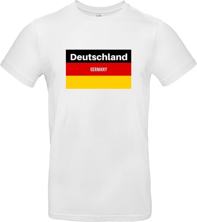 Deutschland - WK shirt - Voetbalshirts - Duitsland - Wit T-shirt korte mouw - Maat S - 100% Cotton