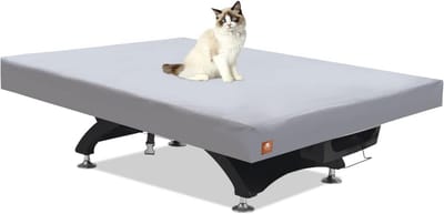 Biljarttafelhoes - Pooltafel beschermhoes - Buitenbescherming tafel - Zwaar 600D Oxford - 7FT - Lichtgrijs