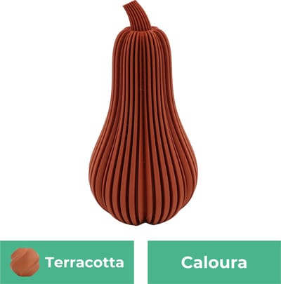 Caloura pompoen beeld – Decoratief beeld - Terracotta - 3d geprint beeld – Herfst woondecoratie - :positie: - 11CM