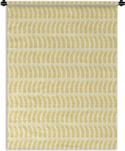 Wandkleed - Wanddoek - Graan - Patronen - Waves - 150x200 cm - Wandtapijt
