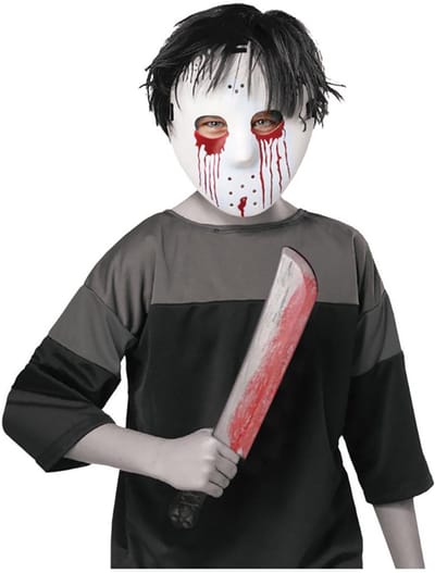 Masker Jason met nep mes