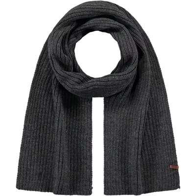 Barts Wilbert Scarf Sjaal Heren - One Size - Donkergrijs