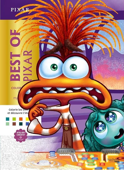 Hachette Heroes Best of Pixar Kleuren op Nummer - Kleurboek voor volwassenen en kinderen