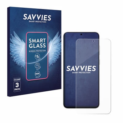 3 Stuks Savvies Screenprotector - geschikt voor Samsung Galaxy S25 FE Enterprise Edition - beschermfolie glas transparant