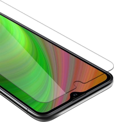 Cadorabo Screenprotector geschikt voor Samsung Galaxy A10s / M01s - Pantser film Beschermende film in KRISTALHELDER Geharde (Tempered) display beschermglas in 9H hardheid met 3D Touch