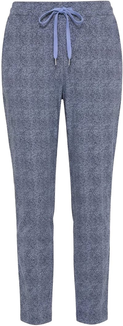 MIAMODA - Dames - Broek luipaardmotief elastische tailleband - Grijs - Maat 42