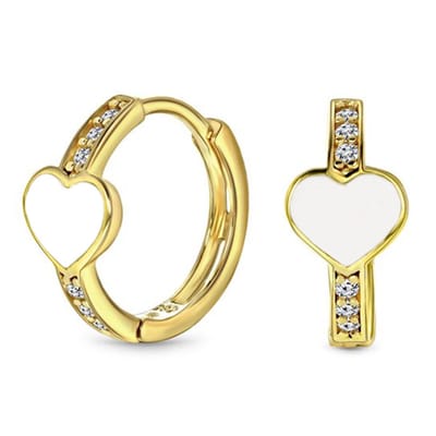 Juwelier Zwartevalk 14 karaat gouden kinder oorbellen - 12.287-W