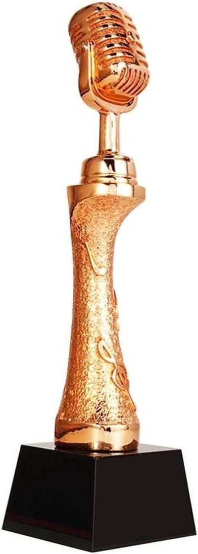 Kampioenstrofee Prijs - Gouden Trofee - Wedstrijd Beloning - Lichtgewicht Robuust - 30cm Hoog - Goudkleurig