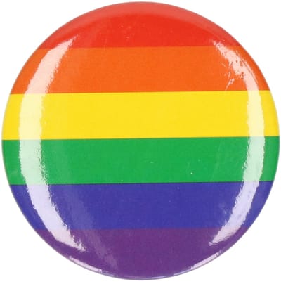 Henbrandt - 12 Stuks Regenboog Buttons - LGBTQ+ - Regenboog Pride Button - 4 Cm - Metalen Badge voor op Jas / Tas / Kleding - Rainbow Button Broche - Perfect voor Gay Pride Parades en Festivals