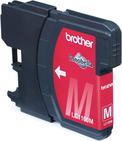 Inktcartridge brother lc-1100m rood | 1 stuk | 5 stuks