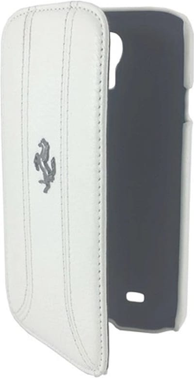 Ferrari Book case voor Samsung Galaxy S4 - wit