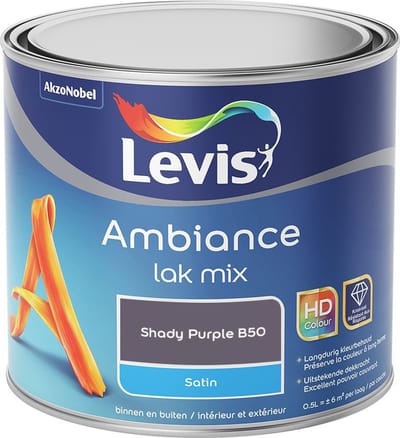 Levis - Ambiance Lak Satin Mix - Shady Purple B50 - Mengverf - 0,5 L