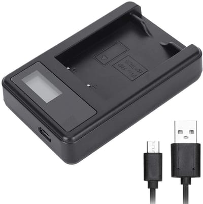 Dailygoody - NP-W126 USB-batterijlader - Camerabatterijlader - LCD-scherm - Geschikt voor Fuji - Snelladen van accu's - Perfect voor fotografie