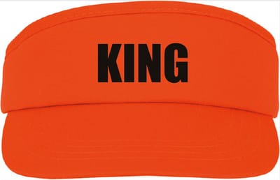 Oranje zonneklep - King - soBAD. - Koningsdag - Oranje - Unisex - One size