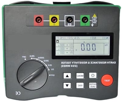 Isolatieweerstandstester Meter - Digitale Megger Bodem - Aardmetingen Uitvoeren - FFT Technologie Stabiliteit - 209 kΩ Bereik - One Color