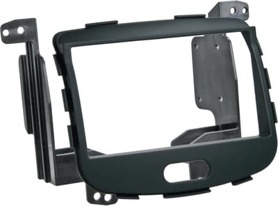 2-DIN Paneel geschikt voor Hyundai I10 (PA) 2008-2013 - Kleur: Rubbertouch zwart