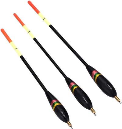 Set Dobbers - Visdobbers Drijvers - Forel Vissen - Licht Balsahout Koper - 3 Stuks Divers - Meerdere Kleuren