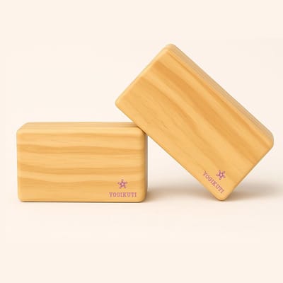 Massief houten yogablokken - Set van 2, milieuvriendelijk en veelzijdig