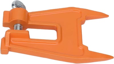 Kettingzaag Vijl - Slijp Hulp - Ketting Onderhoud - Stronk Bevestiging - 13 cm Lengte - Oranje