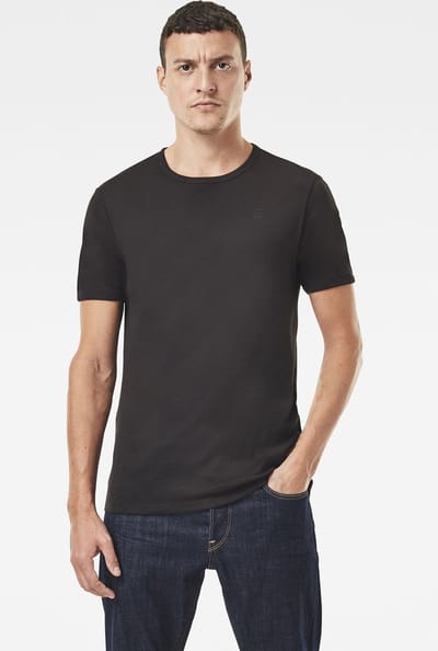 G-Star RAW T-shirt Basic 2 Pack Black Mannen Maat - XL