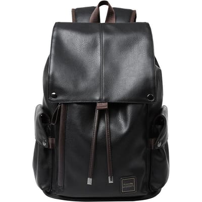 Rugzak, Herenleer, Modieuze Reistas, Schooltas, Casual Herentas, Modieuze en Trendy Computerrugzak 14 inches gray