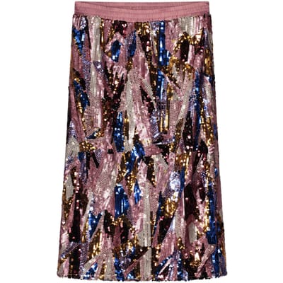 Summum Woman Skirt Wave Sequins Multi Size: 34 | Midi Skirts Outlet | Dames | Roze