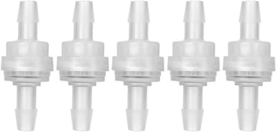 5 Stuks Plastic Eenrichtingsklep voor Waterbehandeling - Antizuurstof Waterklep (6mm) - Duurzaam en Betrouwbaar