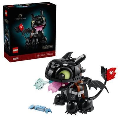 LEGO Icons Hoe Tem Je Een Draak: Tandloos - Bouwpakket voor Volwassenen - 10375