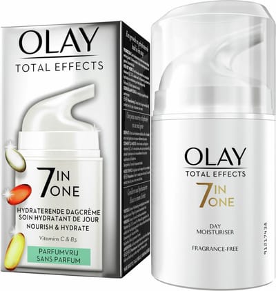 Olay Total Effects 7-in-1 - Hydraterende Dagcrème - Parfumvrij - 4 x 50 ml