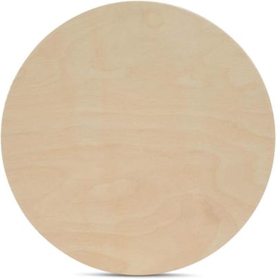 Houten Cirkel Plaquettes - Houten Rondjes - Hobby en Knutselen - 1/2 Inch Dik - 24 Inch - Onafgewerkt
