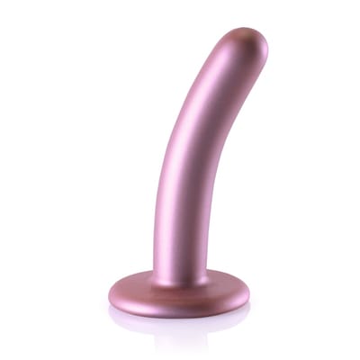 Shots - Ouch! OU819ROS - Smooth G-Spot Dildo - 5'' / 12 cm - Rose Gold