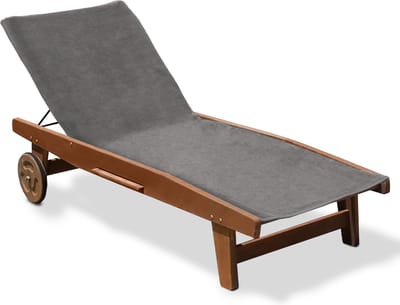 Beautissu Marbella – Handdoek Grijs 70x200cm – Strandhanddoek Badlaken Anti-slip