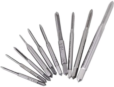 Dailygoods- Draadkranen 10 stuks - M1 tot M3.5 - Hoge snelheid staal - Duurzaam - Hittebestendig - Soepele tapervaring - Tapset