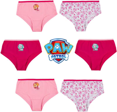 PAW Patrol Onderbroek - Set van 6 - Katoen - Roze - Maat 110/116