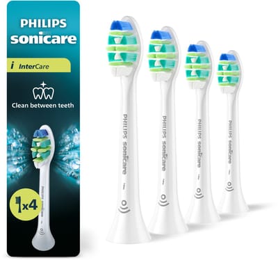 Philips Sonicare InterCare Opzetborstels – 4 stuks - Wit - Reiniging tussen de tanden - HX9004/87